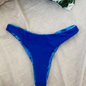Blue bikini bottom